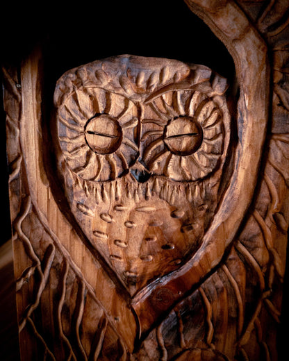 The Owl Guardian #7 | Cedar Birdhouse & Custom Heart