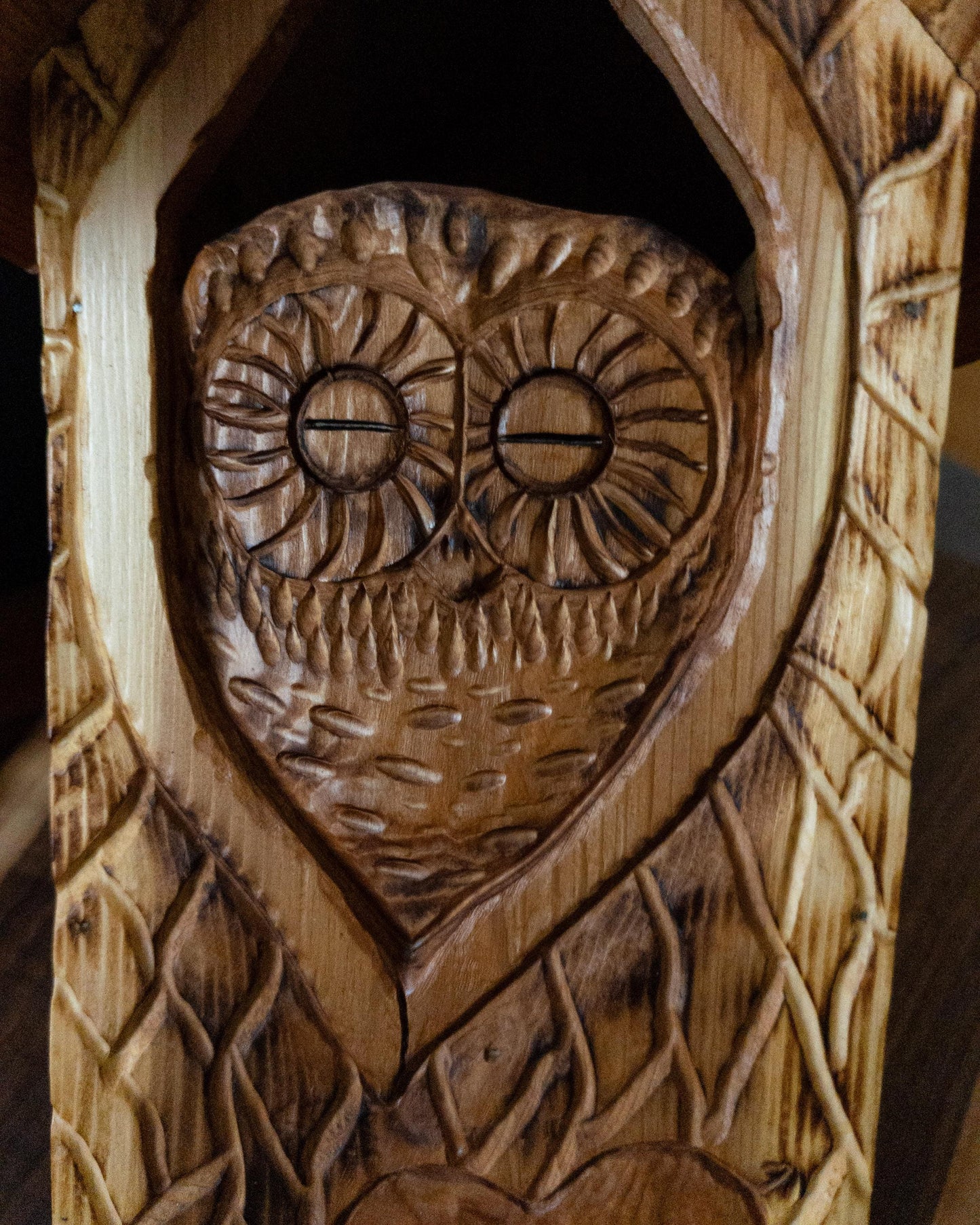 The Owl Guardian #8 | Cedar Birdhouse & Custom Heart
