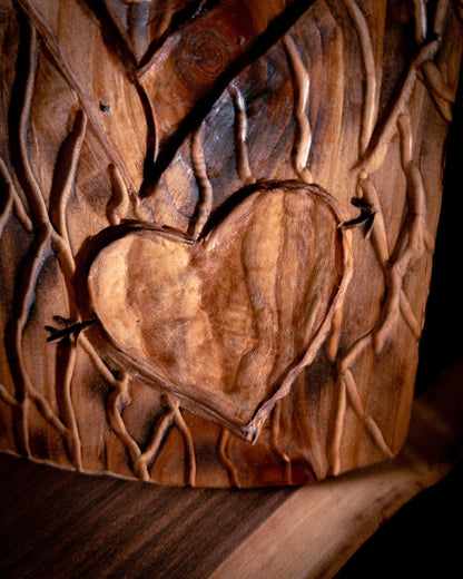 The Owl Guardian #7 | Cedar Birdhouse & Custom Heart