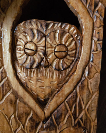 The Owl Guardian #9 | Cedar Birdhouse & Custom Heart